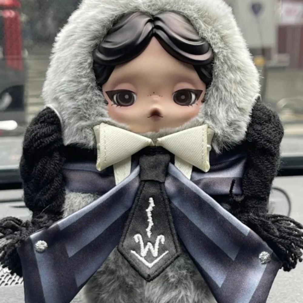 SKULLPANDA × Wednesday Plush (Nevermore Academy Uniform Version)